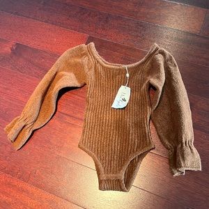 Brand new brown bodysuit